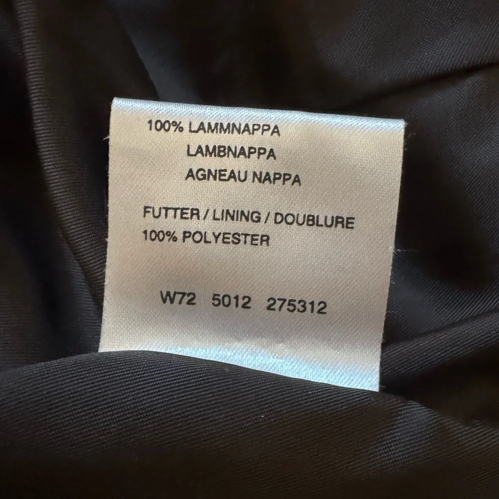 Frank Walder chocolate lamb leather jacket - Picture 9 of 9